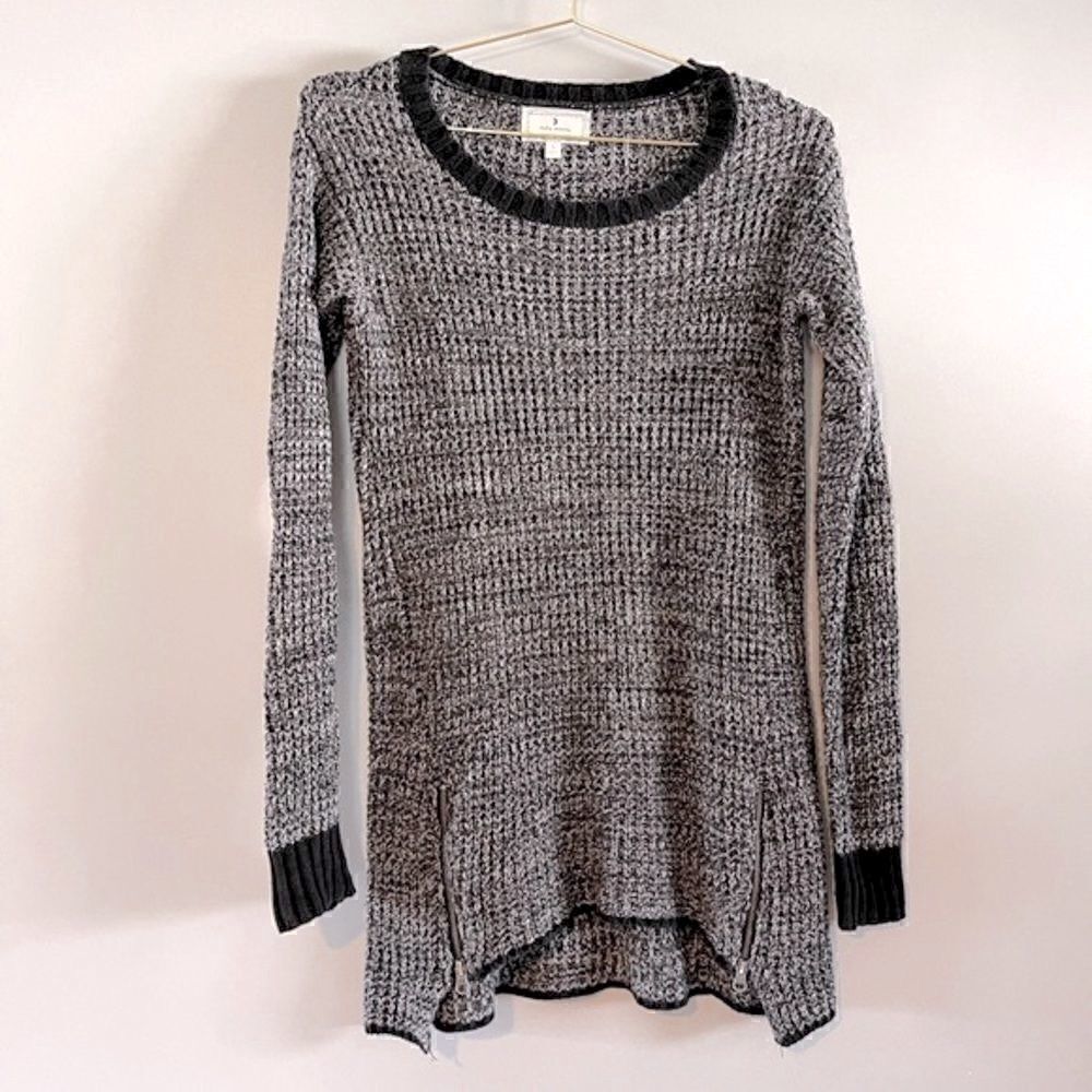 Anthropologie Ruby Moon Side Zip Tunic Sweater || SZ S